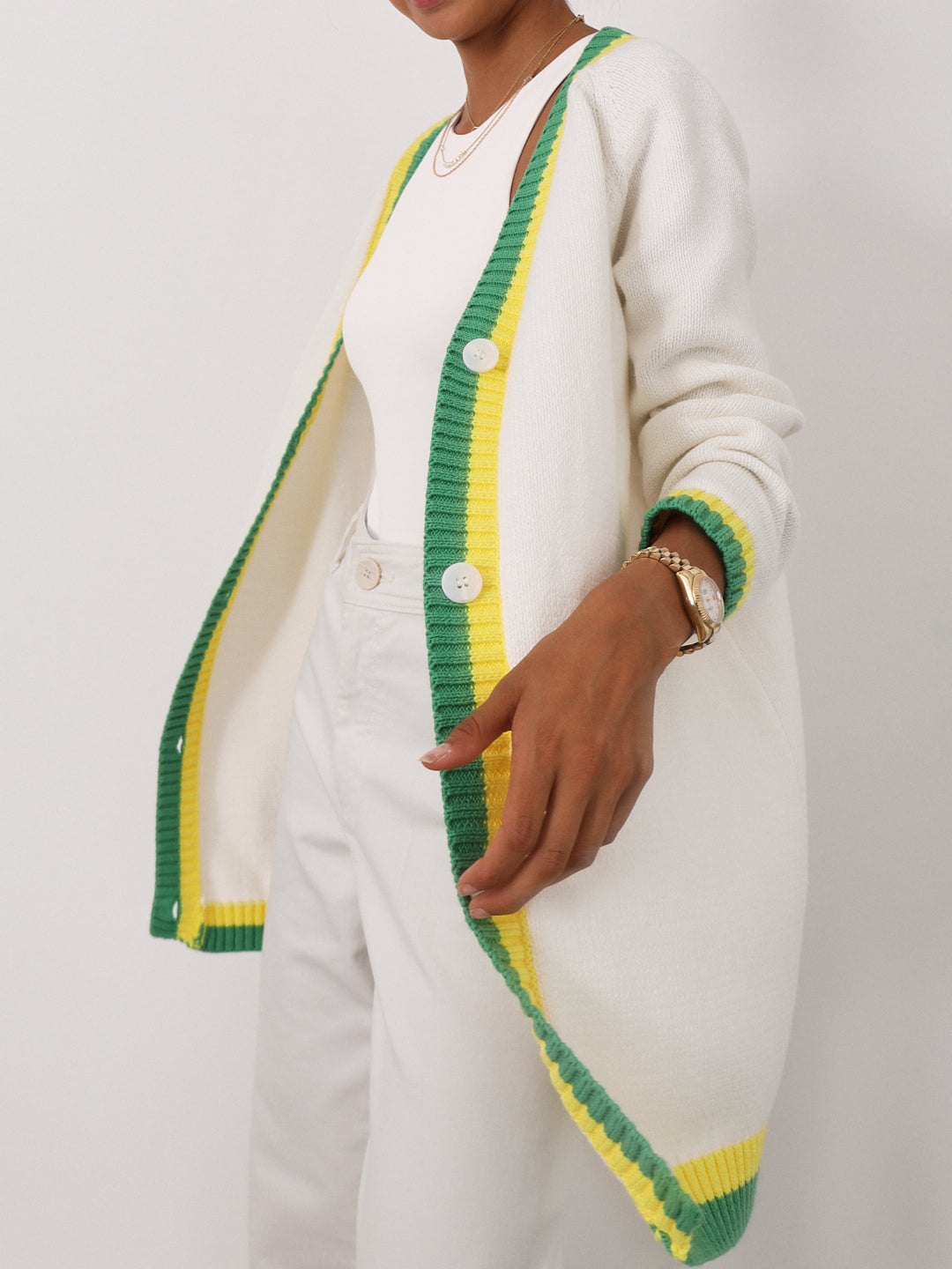 Palm Beach Throw On Cardigan | Cream