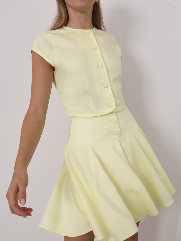 Calla Button Through Day Top | Limoncello