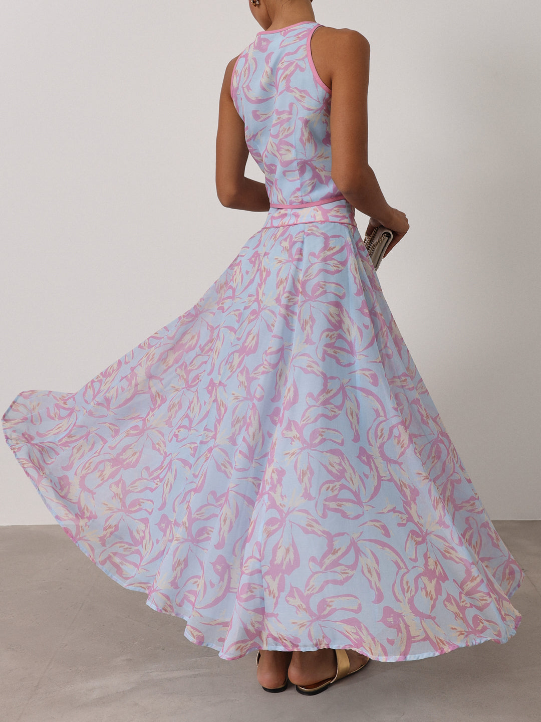 Patriza Printed Dream Skirt | Pastel Blue Mix