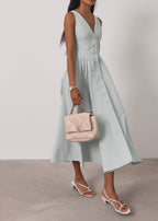 Kesha Stripe Icon Day Dress | Pistachio Pastel