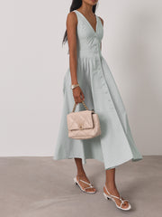 Kesha Stripe Icon Day Dress | Pistachio Pastel