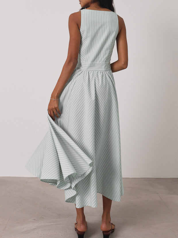 Kesha Stripe Icon Day Dress | Pistachio Pastel