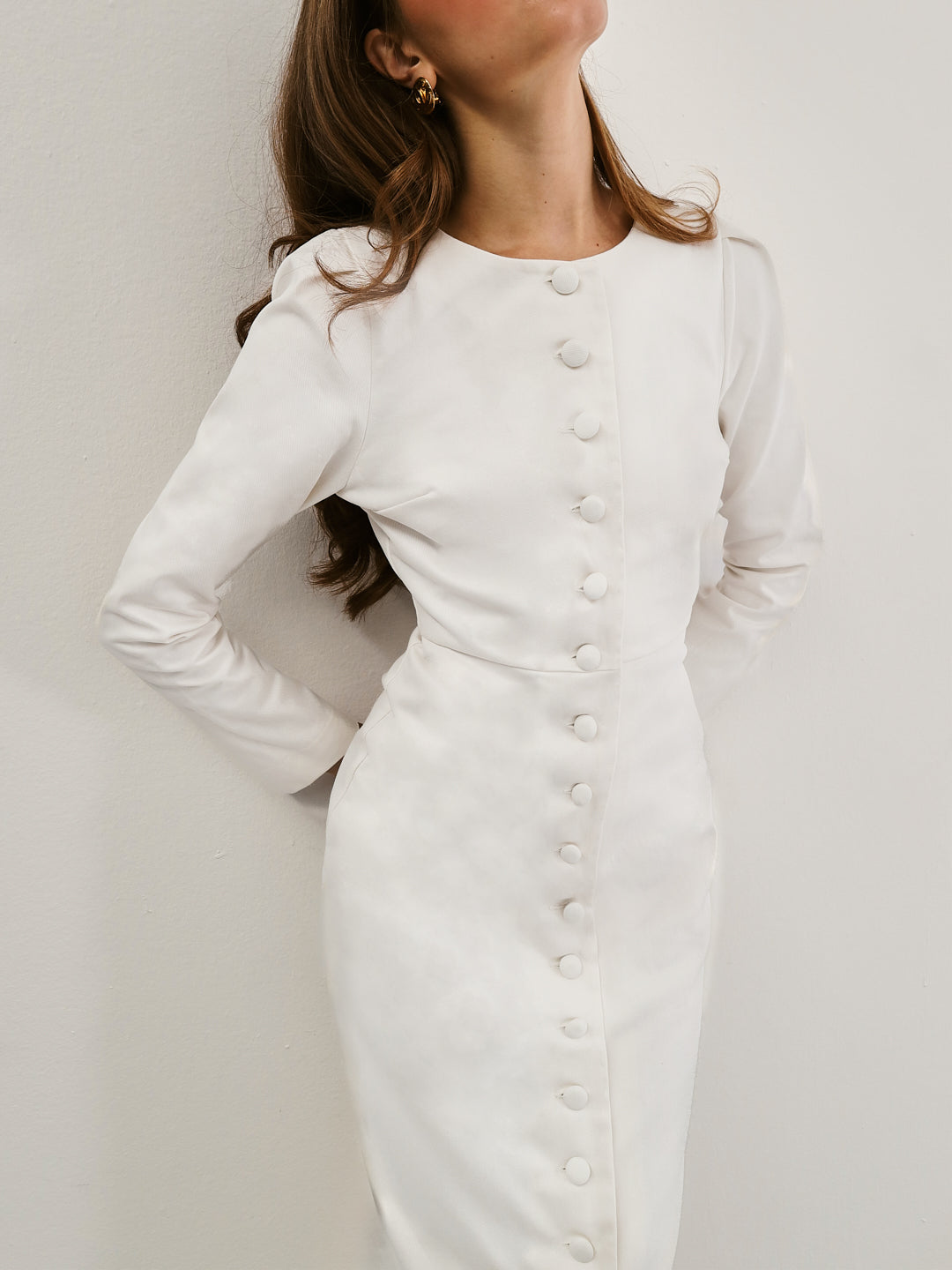 Romana Denim Midi Dress | White Denim