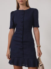 Romy Timeless Day Dress | Navy