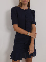 Romy Timeless Day Dress | Navy