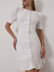 Romy Timeless Day Dress | White