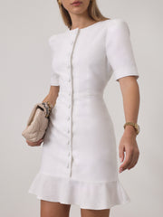 Romy Timeless Day Dress | White