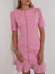 Romy Timeless Day Dress | Sunset Pink