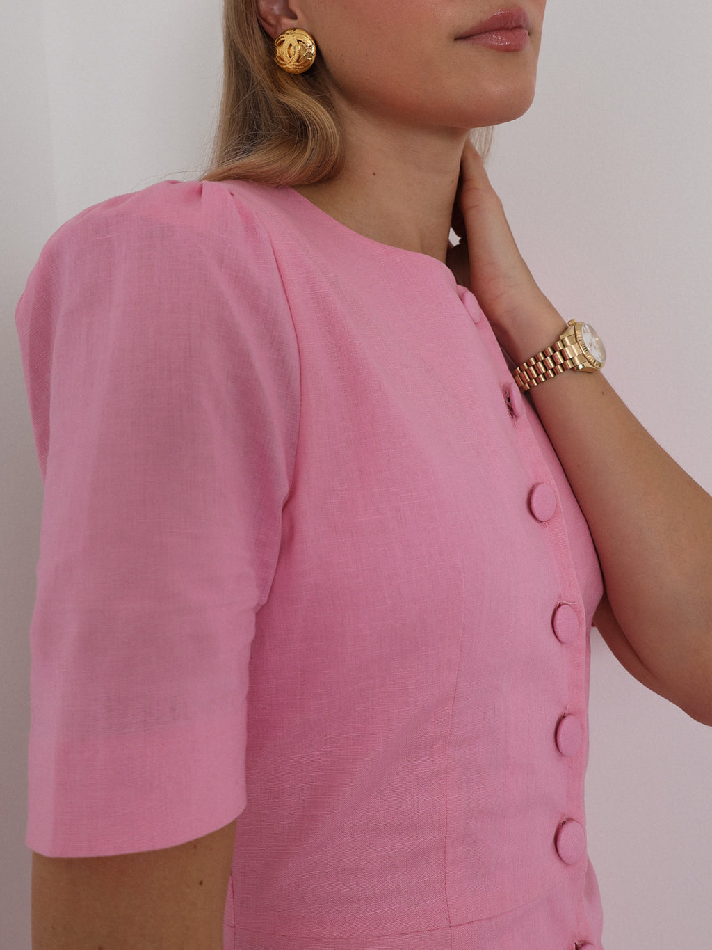 Romy Timeless Day Dress | Sunset Pink
