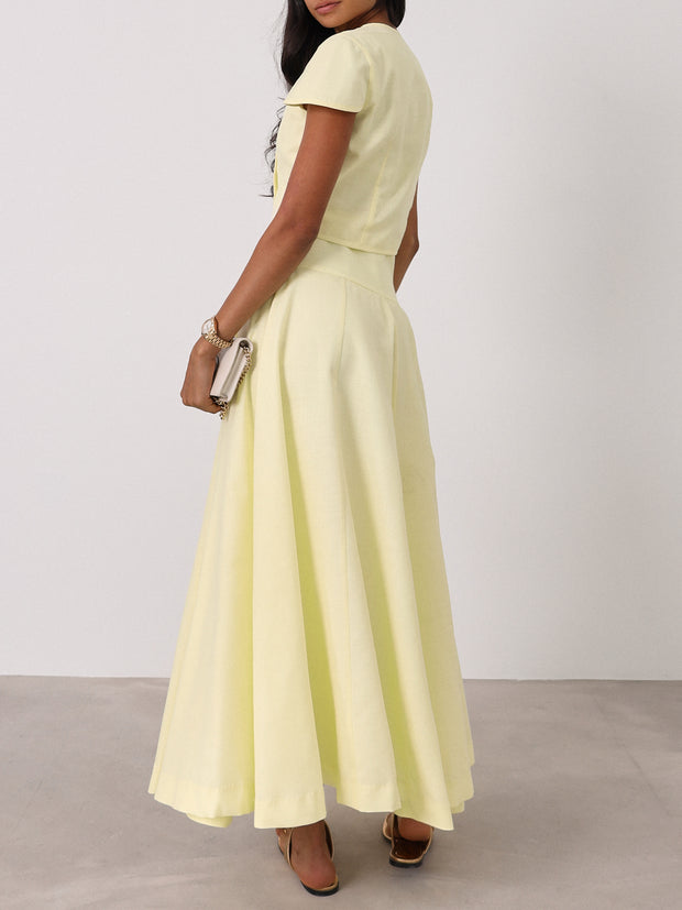 Rossala Dream Skirt | Lemon Sorbet