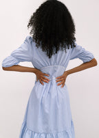 Sezene Striped Summer Day Dress | Blue Stripe