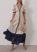 Siam Contrast Maxi Dress | Sand & Sea