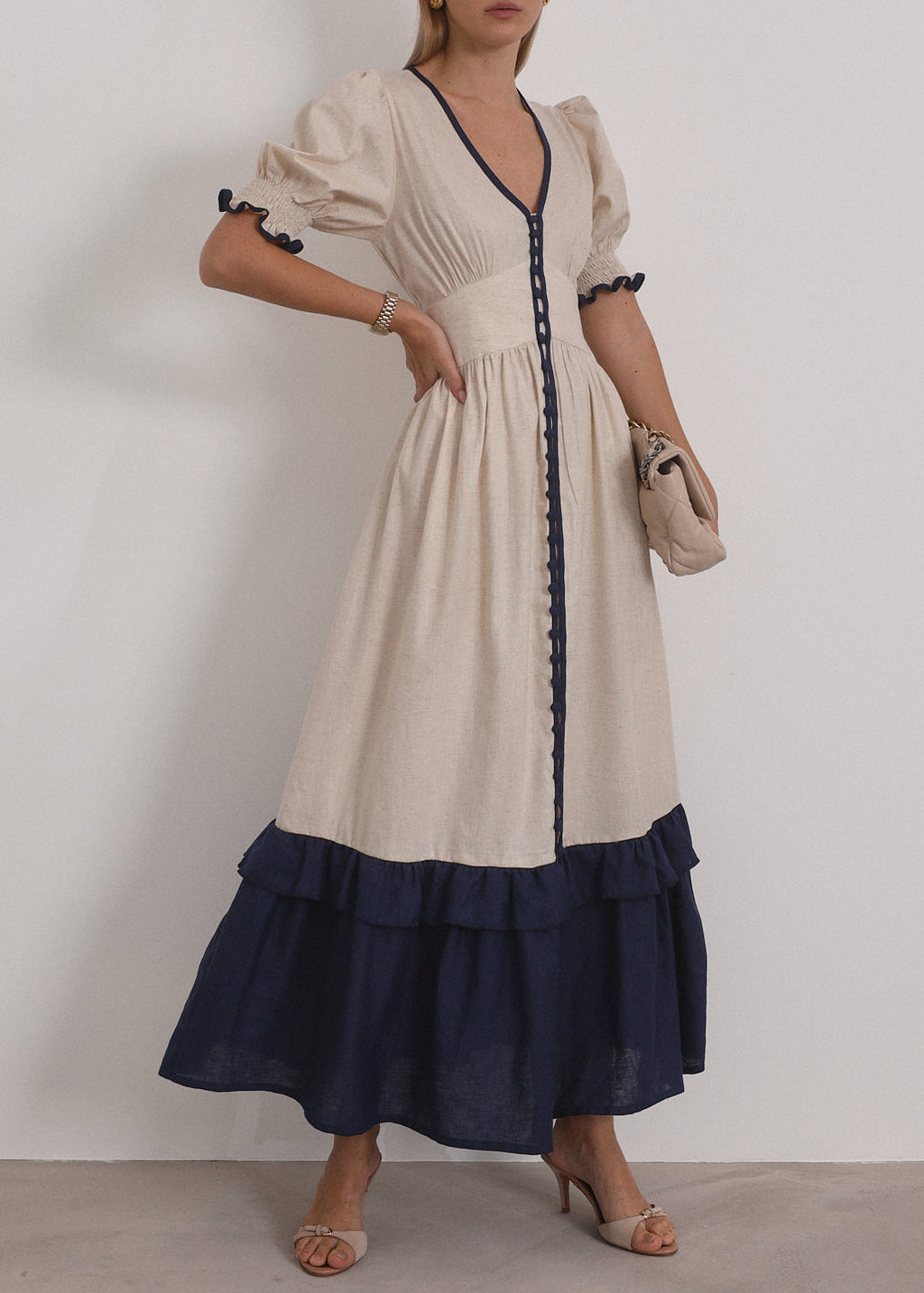 Siam Contrast Maxi Dress | Sand & Sea