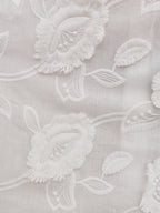 Sierra Embroidered Cotton Summer Day Dress | White