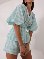 Skye Classic Stripe Shorts | Peppermint
