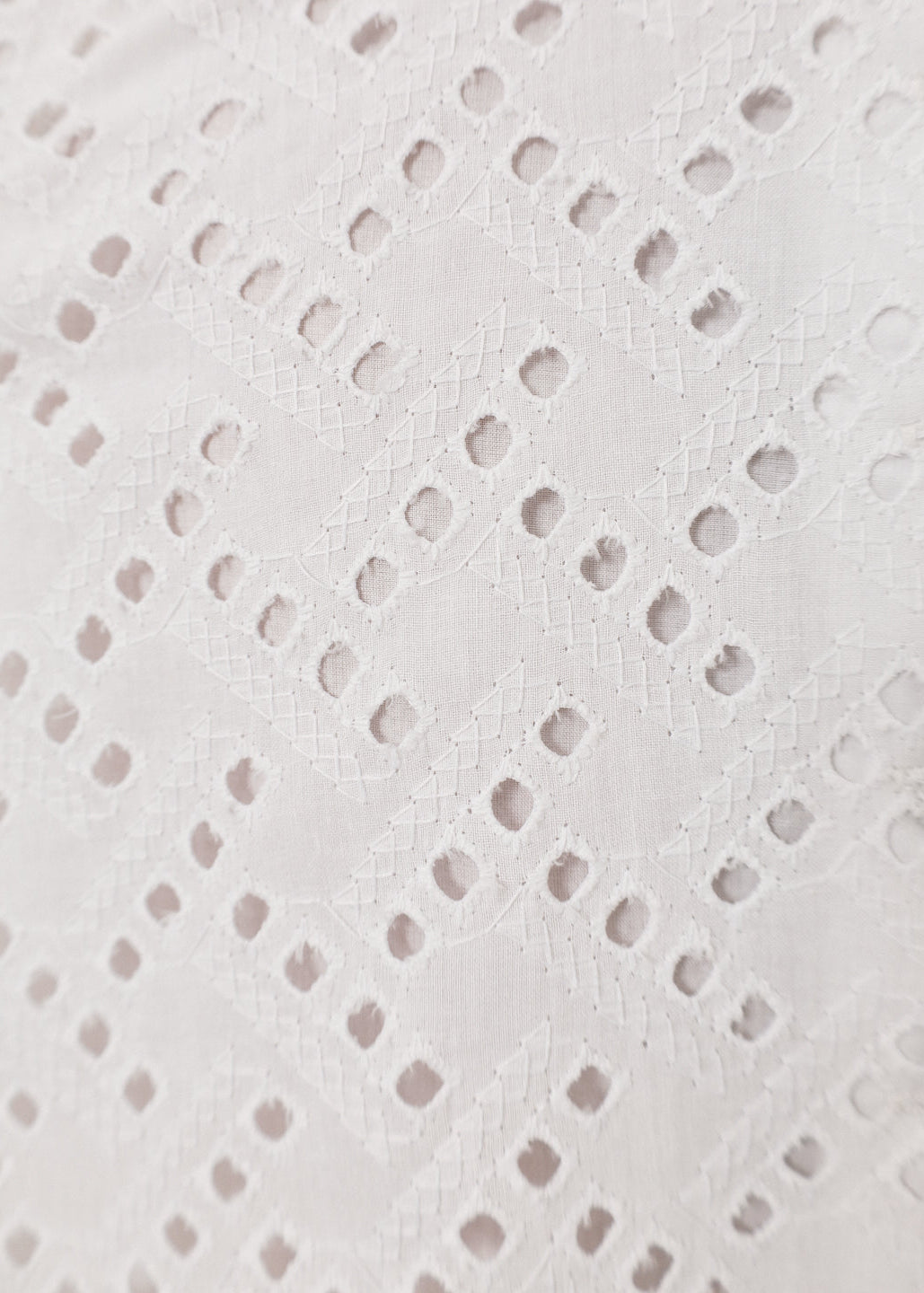 Vallary Cotton Cutwork Dream Skirt | White