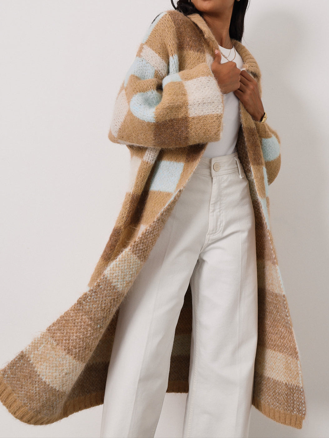 St. Moritz Luxe Cardigan | Mocha Mix