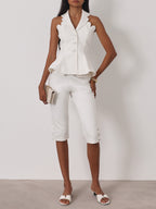 Tula Resort Crop Pant | Island White