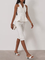 Tula Resort Crop Pant | Island White