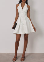Tula Elegant Resort Denim Dress | White