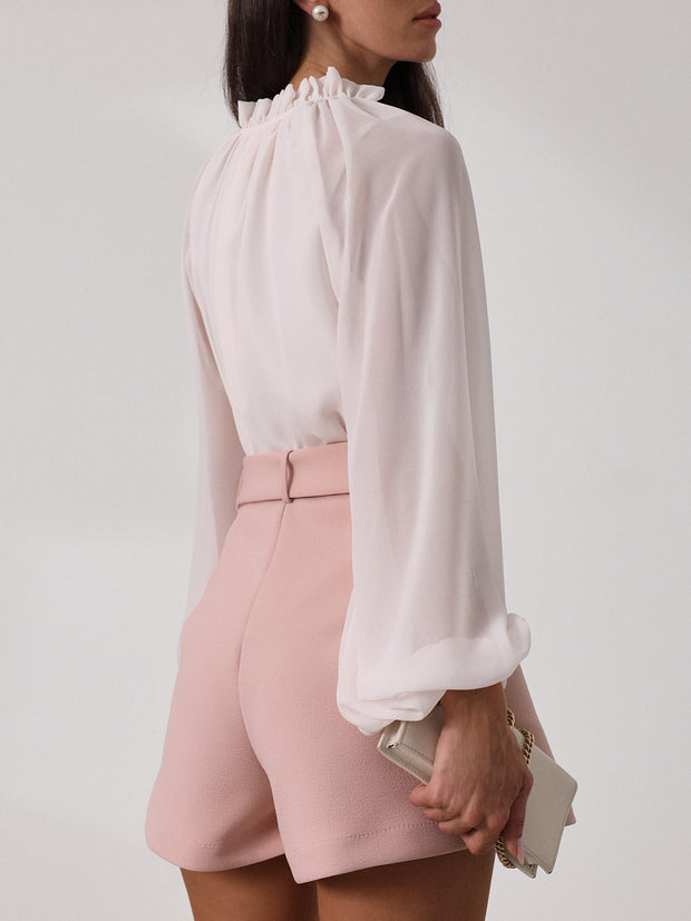Natalia Elegant City Shorts | Rose
