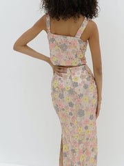 Seville Sequin Floral Skirt | Multi