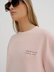 Reset & Revive Weekend Sweatshirt | Peach Rosé