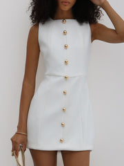 Onassis Timeless Mini Dress | White