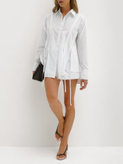 Hana Weekend Cotton Shorts | White