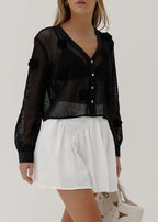 Naomi Cotton Skort With Smocking | White