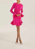 Whitney Flare & Frill Dress | Pink