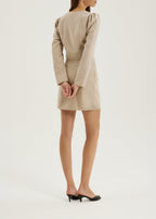 Yasmina Wool Elegance Top | French Beige