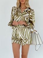 Jess Tie Print Blouse Vita Grace