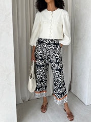 White Linen Top