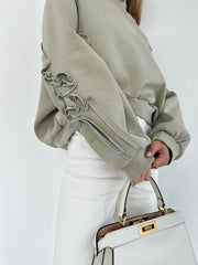 Oversized Sweatshirt Pale Khaki