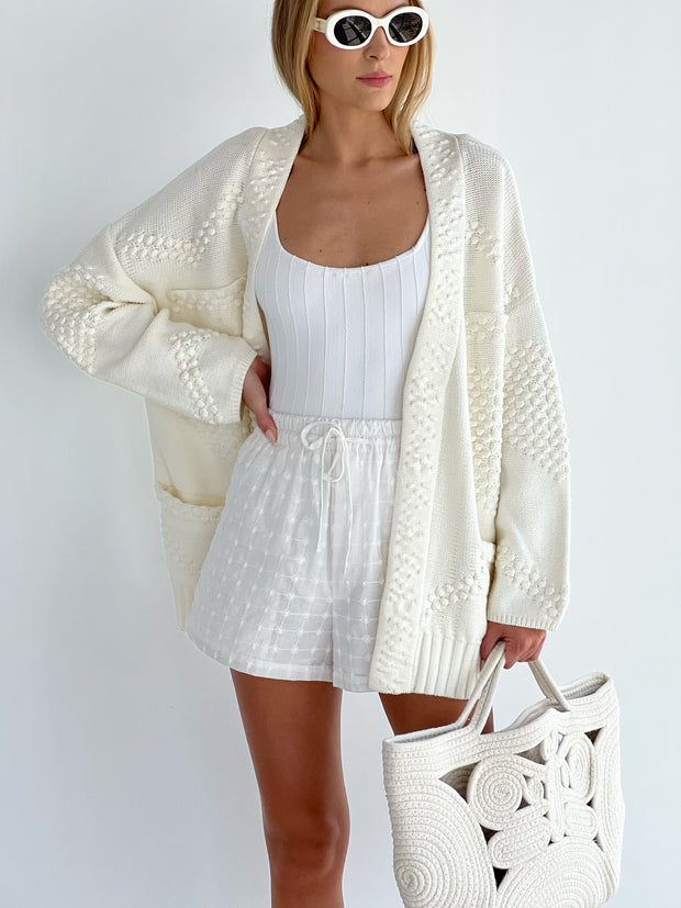 Luella Textured Knit Cardigan Vita Grace