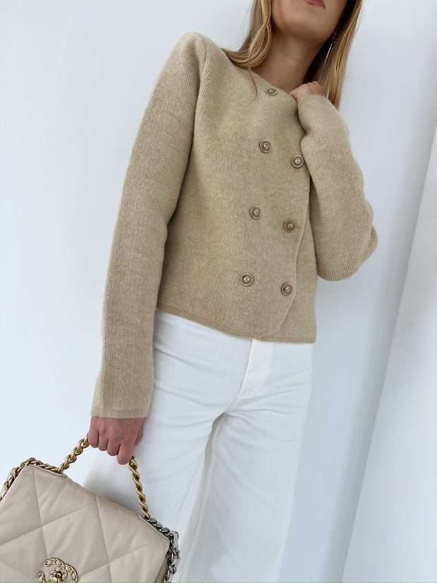 Harri Double Breasted Cardigan