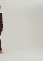 Bianca Polka Bias Cut Elegance Skirt | Merlot