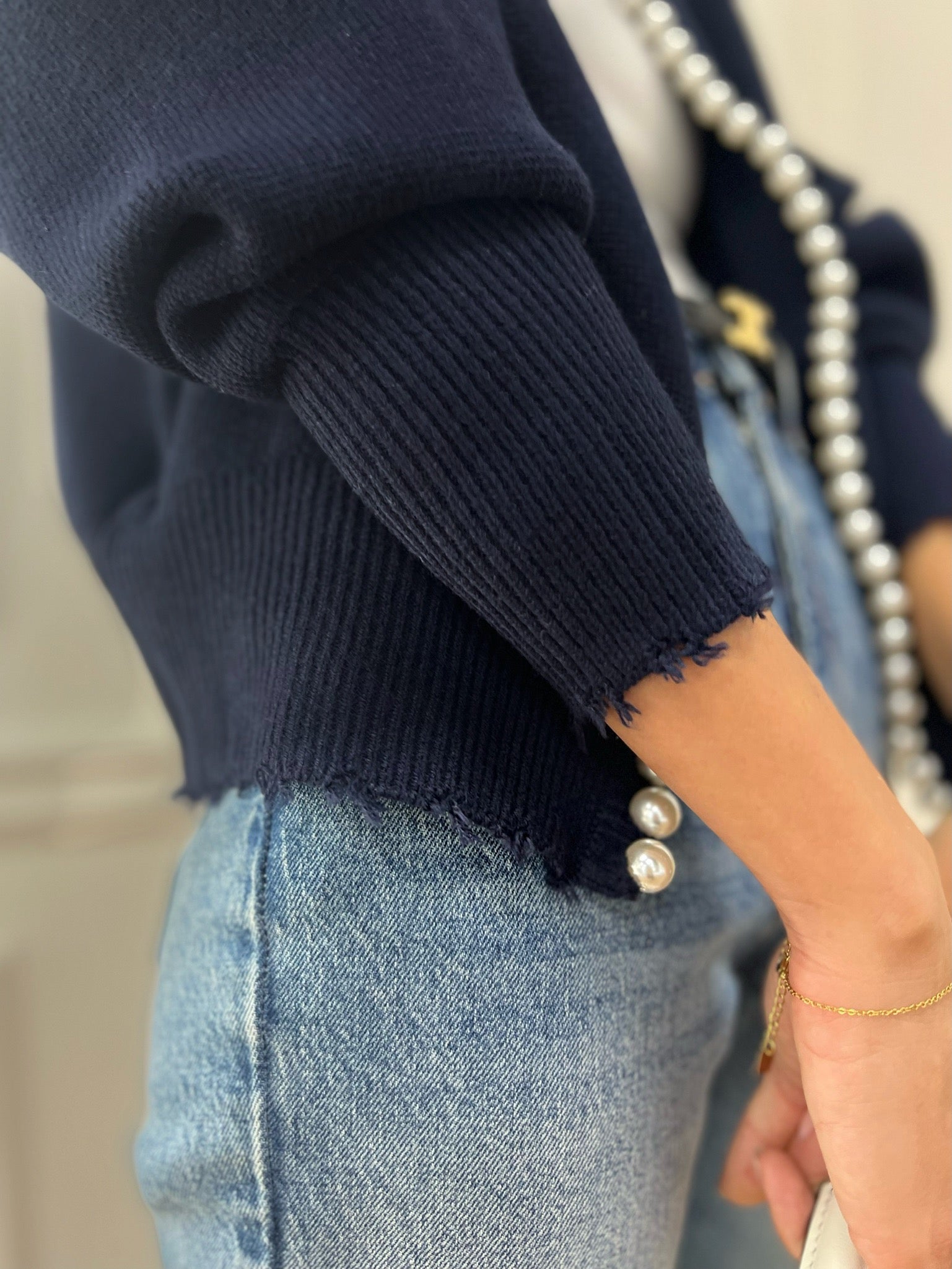 Isabella Pearl Edge Cardigan