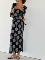 Cayo Embroidered Maxi Dress | Black