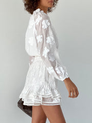 Elliss Applique Pin Tuck Skort Vita Grace