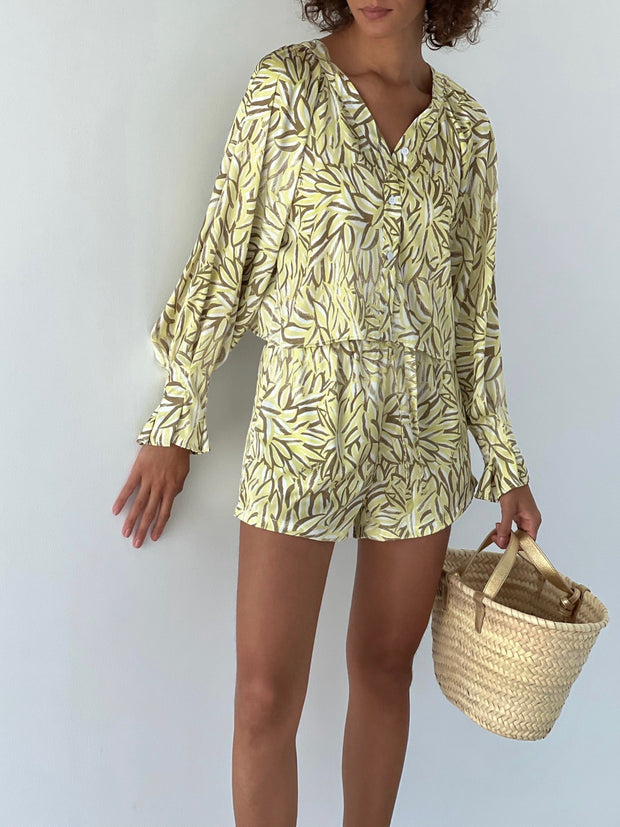 Yellow Printed Shirt