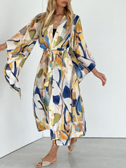 Multicolor Maxi Robe