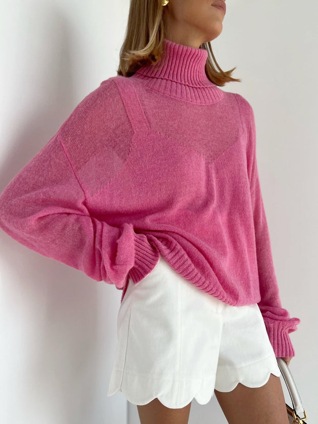 Pink Knitted