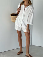 Neve Jacquard Flowing Shirt