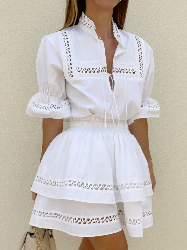 White Cotton Skirt