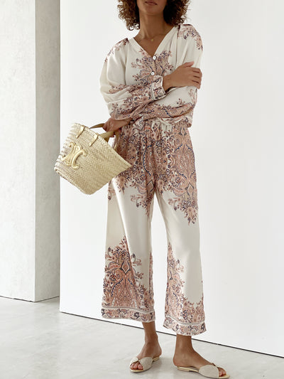 Printed Flowing Trouser