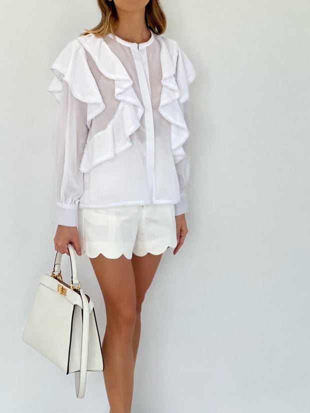 Kelise Fancy Frilled Summer Blouse