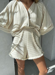Juniper Knitted Frill Shorts