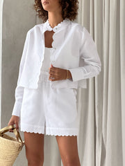 White Linen Shirt Vita Grace